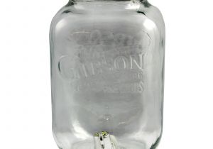Weck Jars with Wooden Lids Uk General Store 1 Gallon Glass Mason Beverage Dispenser Clear