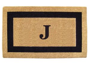 Well Hello there Doormat Nedia Home Heavy Duty Coir Single Picture Frame Monogrammed Black