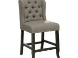 What Height Bar Stool for 48 Inch Counter Shop Furniture Of America Telara Contemporary Tufted Wingback 24