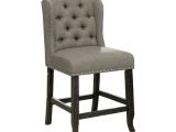 What Height Bar Stool for 48 Inch Counter Shop Furniture Of America Telara Contemporary Tufted Wingback 24