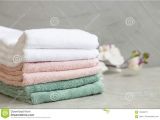 What is A Bath Sheet Vs Bath towel Pile Of Clean Cotton Bath towels Stock Image Image Of Green