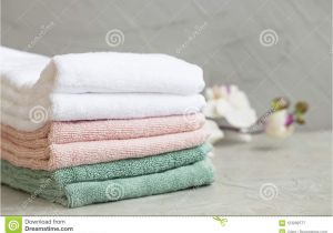 What is A Bath Sheet Vs Bath towel Pile Of Clean Cotton Bath towels Stock Image Image Of Green