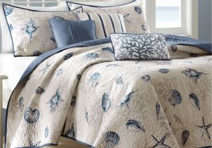 What is the Difference Between A Coverlet and A Quilt Cover Nantucket Coastal Seashell 6 Pc Coverlet Bed Set Everything S Just