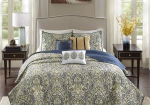 What is the Difference Between A Coverlet and A Quilt Cover Shop Madison Park Madison Teal Charmeuse Printed 6 Piece Coverlet