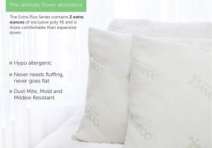 What is the Difference Between Down and Down Alternative Pillow Amazon Com Ultimate Essence Of Bamboo Derived Rayon Pillow Extra