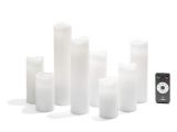 White Pillar Candles Bulk Cheap Amazon Com 8 Ivory Slim Flameless Candles with Warm White Leds