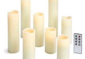 White Pillar Candles In Bulk Cheap Amazon Com 8 Ivory Slim Flameless Candles with Warm White Leds