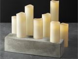 White Pillar Candles In Bulk Cheap Amazon Com 8 Ivory Slim Flameless Candles with Warm White Leds