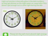 Wholesale Battery Operated Clock Movements Night Light Clock Foxtop 12 Inch Silent Non Ticking Large Wall