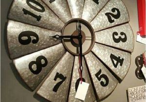 Windmill Clock Hobby Lobby Galvanized Metal Windmill Clock Country Kitchen Industrial