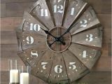 Windmill Clock Hobby Lobby Windmill Wall Clock Large Galvanized Retro Round Clock