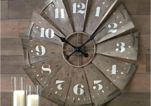 Windmill Clock Hobby Lobby Windmill Wall Clock Large Galvanized Retro Round Clock