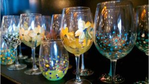 Wine and Paint Columbus Glassware Painting Studio 614