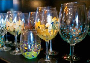 Wine and Paint Columbus Glassware Painting Studio 614