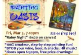 Wine and Paint San Antonio Grand Opening Quot Rainy Night Quot Public San Antonio Tx byob