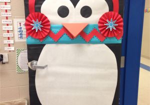 Winter Door Decorations for Classroom Door Winter Classroom Door who Doesn T Love A Penguin with A Chevron