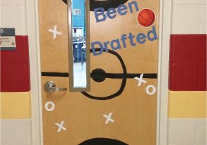 Winter Door Ideas for School for A Basketball themed Classroom Basketball Decorations Sports