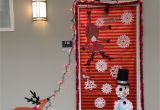 Winter Door Ideas for School Our Christmas Door Decoration First Place Made Snowman with