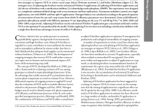 Winterizer Fertilizer when to Apply Pdf Strategies to Improve Nitrogen Use Efficiency In Winter Cereal