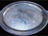 Wm Rogers Silverplate Value Antique Wm Rogers 480 Silverplate Platter Tray Antique