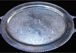 Wm Rogers Silverplate Value Antique Wm Rogers 480 Silverplate Platter Tray Antique