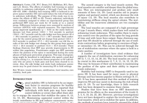 Wobble Chair for Spondylolisthesis Pdf the Effects Of Stability Ball Training On Spinal Stability In