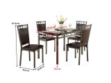 Wood Pedestal Table Base Kits Canada Amazon Com Homelegance 5 Piece Olney Dinette Set with Faux Marble