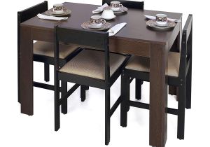 Wood Pedestal Table Base Kits Canada forzza Peter Four Seater Rectangular Dining Table Set Wenge