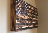 Wooden American Flag Gun Holder Burnt American Wooden Flag Hidden Gun Cabinet Secret