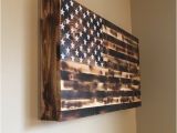 Wooden American Flag Gun Holder Burnt American Wooden Flag Hidden Gun Cabinet Secret