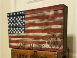 Wooden American Flag Gun Holder Hidden Gun Safe Customizable Gun Safe Hanging by