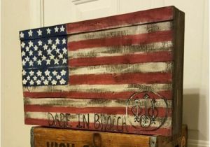 Wooden American Flag Gun Holder Hidden Gun Safe Customizable Gun Safe Hanging by