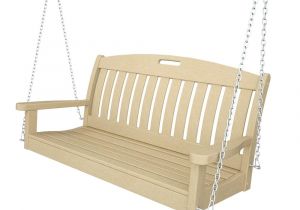 Wooden Porch Swings at Home Depot Leisure Season Wooden Patio Swing Seater with Canopy