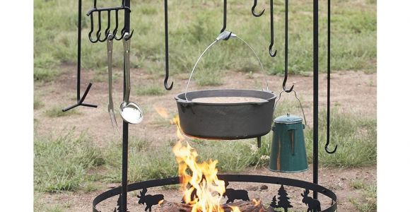 Wrought Iron Campfire Cooking Equipment Guide Gear Campfire Cook Set 126555 Cookware