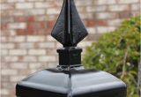 Wrought Iron Fence Caps Plastic Wrought Iron Quad Spear Post Cap for Nominal 6×6 Wood