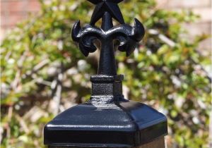 Wrought Iron Fence Post toppers Wrought Iron Star with Palm Trees Post Cap 4×4 Wood Fence