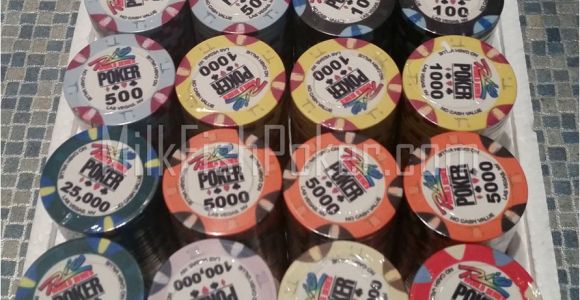 Wsop Clay Poker Chip Sets 500 Wsop Ceramic Poker Chips Ebay