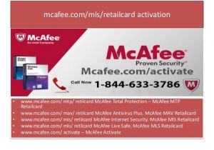 Www Mcafee Com Mtp Retailcard Mcafee Retail Card 1844 633 3786 Www Mcafee Com