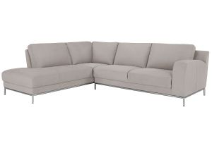 Wynn Sectional and Ottoman City Furniture Wynn Lt Gray Microfiber Left Chaise Sectional