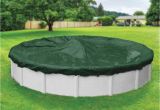 Yard Guard Pool Cover Dura Guard 15 Ft Pool Size Round Green solid Winter Above Ground