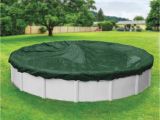 Yard Guard Pool Cover Dura Guard 15 Ft Pool Size Round Green solid Winter Above Ground