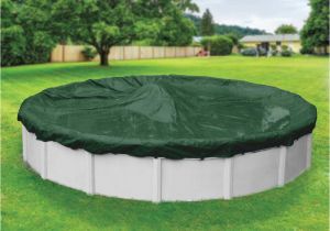 Yard Guard Pool Cover Dura Guard 15 Ft Pool Size Round Green solid Winter Above Ground