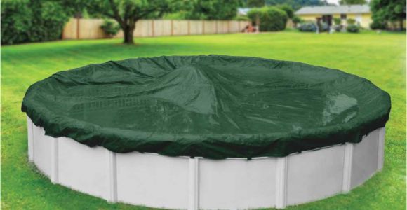 Yard Guard Pool Cover Dura Guard 15 Ft Pool Size Round Green solid Winter Above Ground