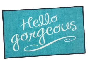 You Better Have Tacos Doormat Amazon Com Hello Gorgeous Welcome Door Mat Teal 2×3 Garden