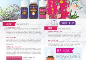 Young Living Catalog 2019 Malaysia Monthly Promotions Onedrop