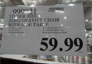 Zero Gravity Lounge Chair Costco Timber Ridge Timber Ridge Zero Gravity Lounge Chair